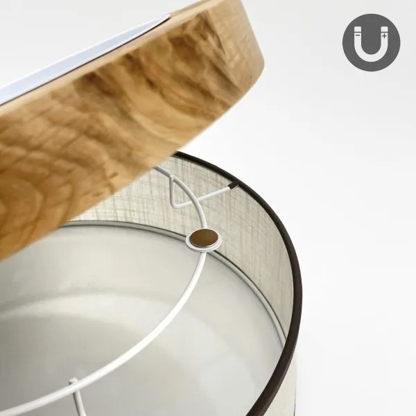 Brilagi - LED mennyezeti lámpa BELLADONNA LED/20W/230V Ø 30 cm krémszínű/tölgy