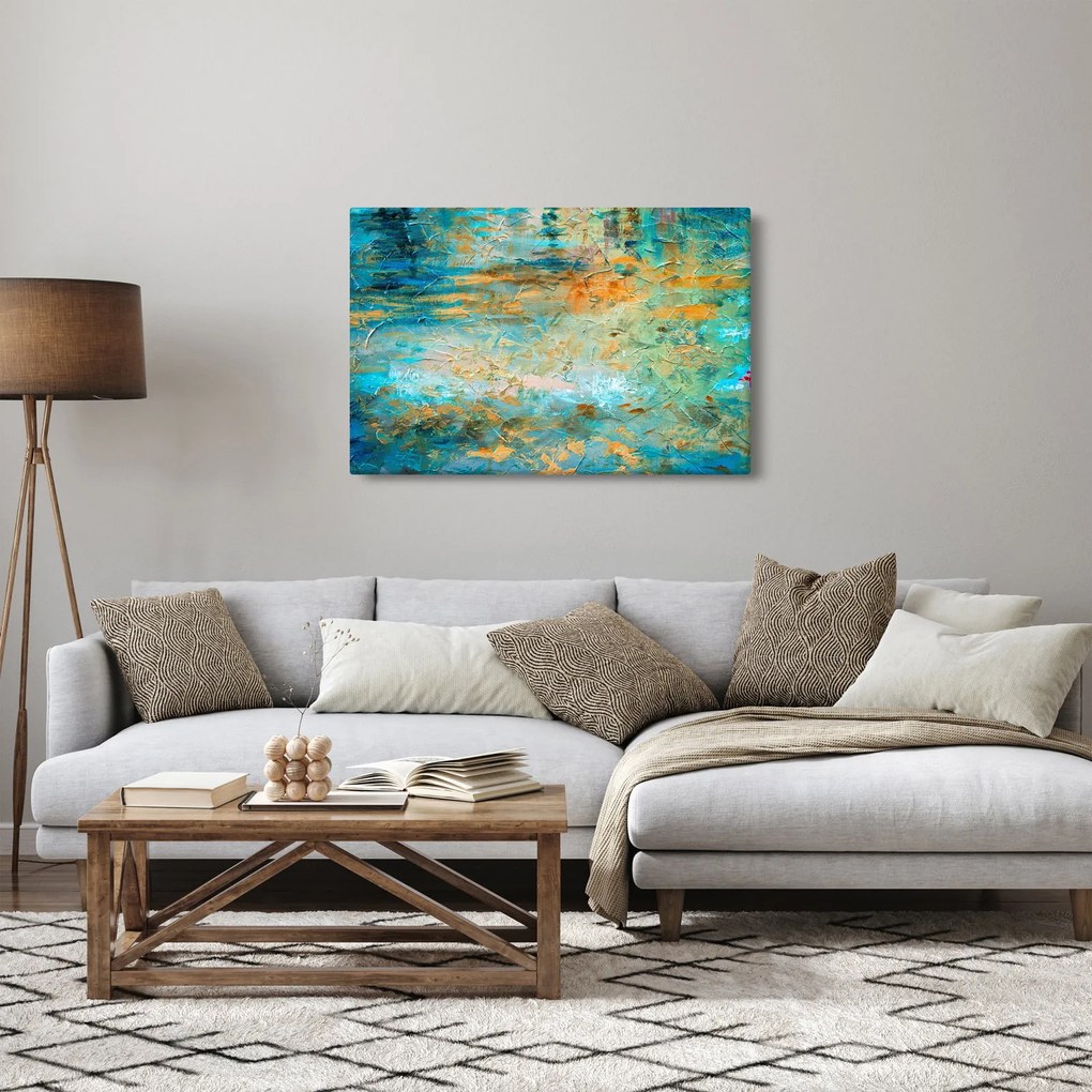 A kék absztrakció képe (90x60 cm)