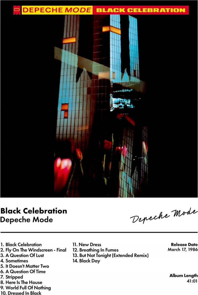 Depeche Mode Black Celebration Album Borító Poszter