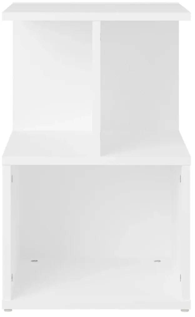 2 db fehér szerelt fa éjjeliszekrény 35 x 35 x 55 cm