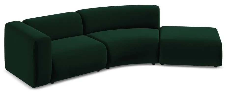 Sötétzöld bársony heverő (jobb oldali) Ekahi – Makamii