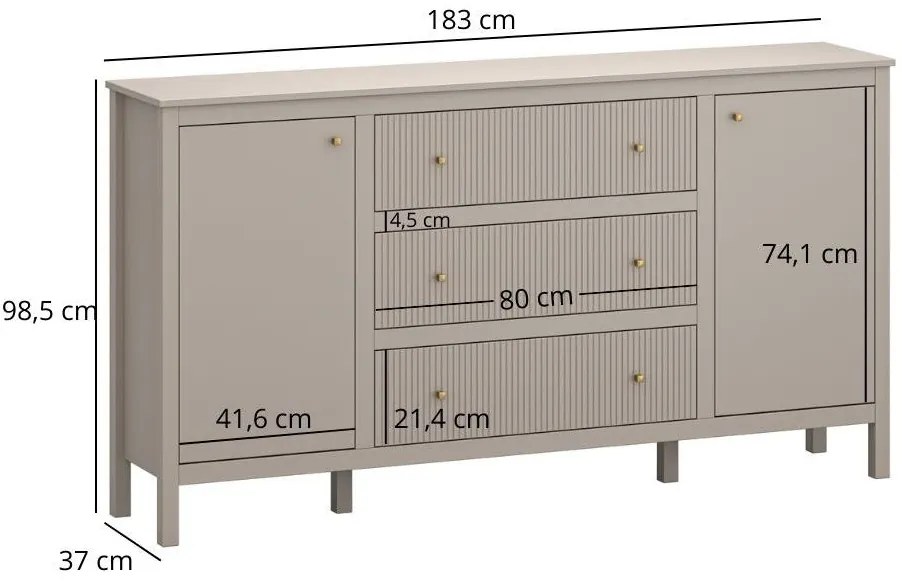 Komód Karankas 1 (taupe) . 1116952