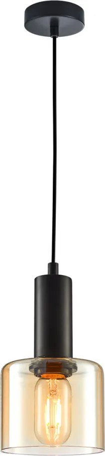 ITALUX PND-65342-1-BKAMB SANTIA Egyágú Függesztett Lámpa Fém E27 IP20