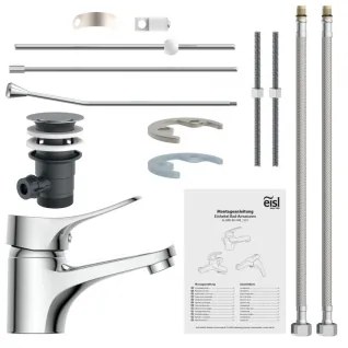 Eisl NI075VECR - Mosdócsaptelep + leeresztő túlfolyóval VERONA fényes króm