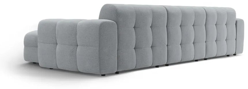 Szürke sarokkanapé (jobb oldali-heverő résszel) Kendal – Micadoni