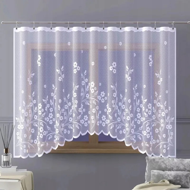 Bertena kész jacquard függöny 300x160 cm fehér