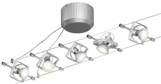 Paulmann 94133 - 5x GU5,3/10W MAC spotlámpa, 230V, króm