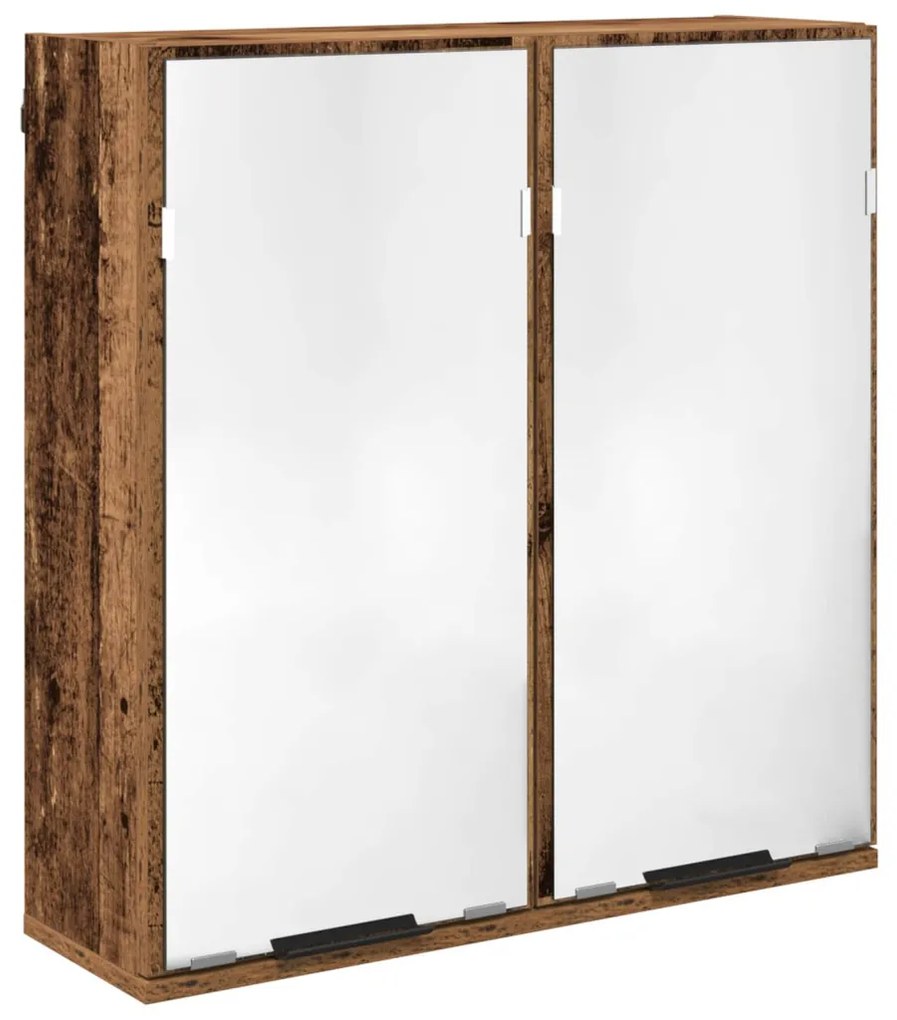 vidaXL Fürdőszoba bútor szett fiókkal polcokkal 5 pcs Öreg fa Faanyag