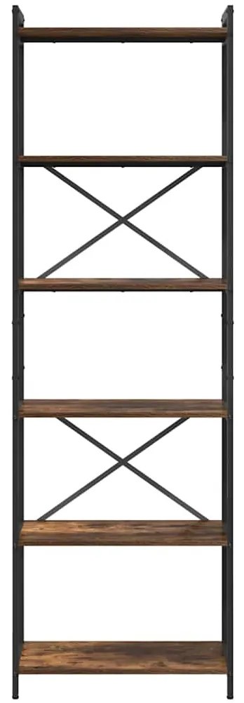 Könyvszekrény Füstölt tölgy 60 x 30 x 188 cm Faanyag