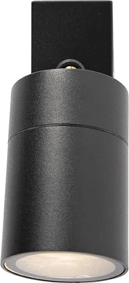 Kültéri fali lámpa fekete állítható IP44 - Solo