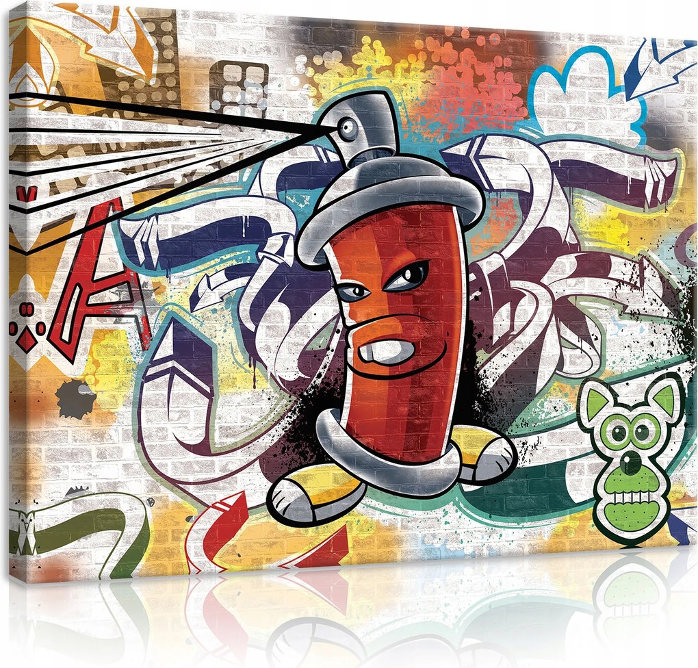 Ifjúsági Gyerekszoba Vászonkép Graffiti Művészet 100x70