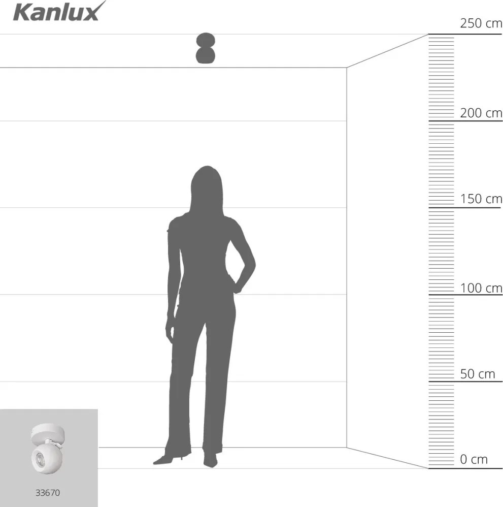 Spot Lámpa Fehér GALOBA EL KANLUX-33670