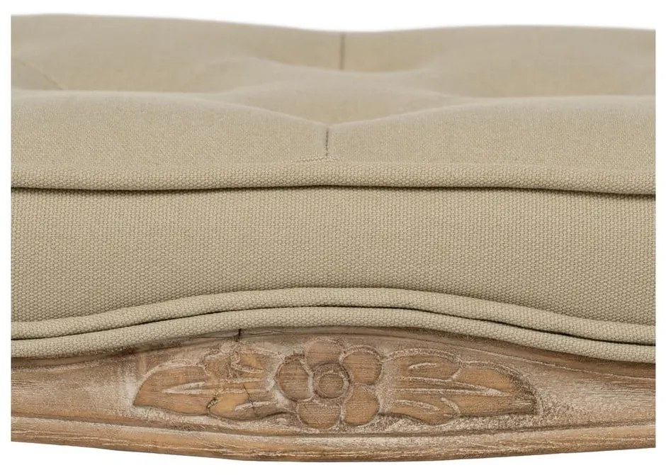 Bézs-natúr színű pad Royal – Ixia