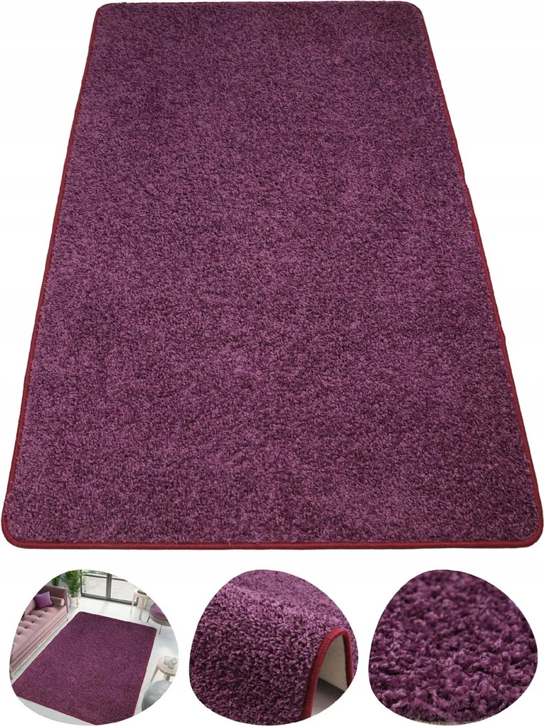 Puha Szőrös Szőnyeg Shaggy Lila Nappaliba ,hálószobába Tampa 150x300 cm