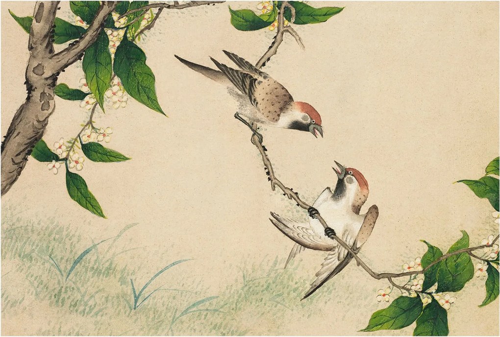 Dekoratív Fotótapéta Hálószobába Klasszikus duó 104x70 Ragasztó