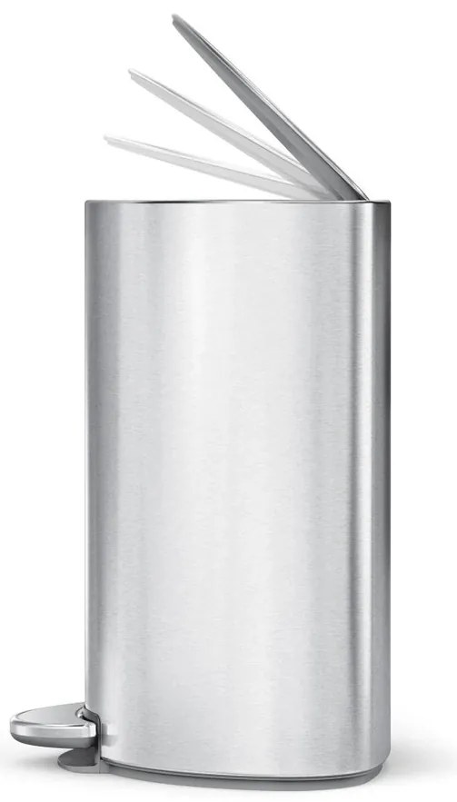 Simplehuman Pedálos szemetes 6 l, félkör alakú,matt rozsdamentes acél, műanyag
