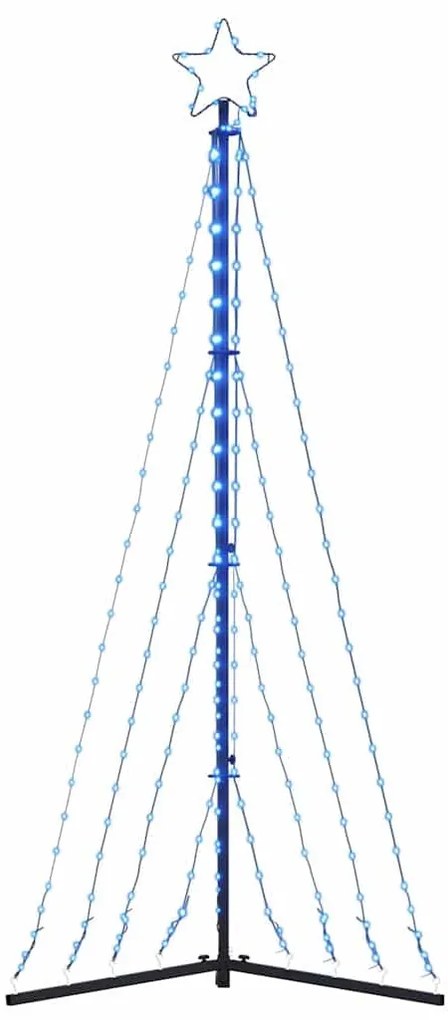 kék LED karácsonyfa 339 LED 187 cm