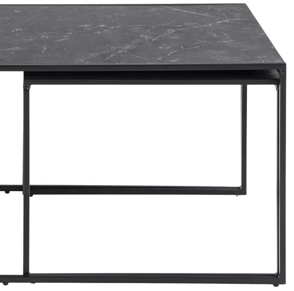 ALMA 3 részes antracit dohányzóasztal szett