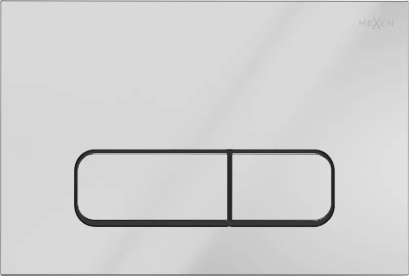 Mexen Fenix Air 02 pneumatikus öblítőgomb, fényes króm - 6A0201