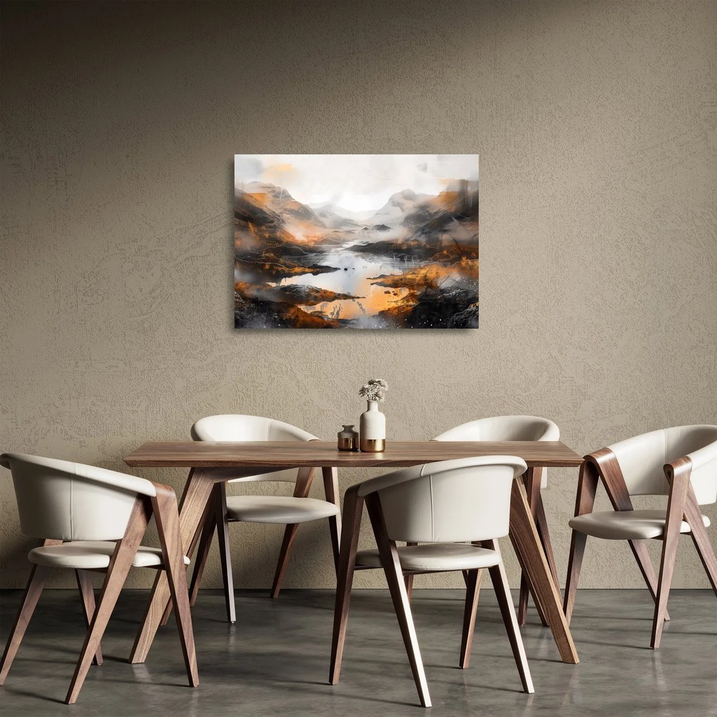 Üveg kép - Hegyi tájak festése (70x50 cm)