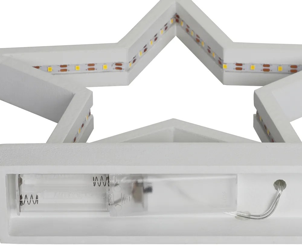 Deuba Karácsonyi csillag LED fénnyel - fehér