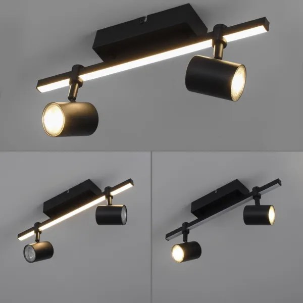 Paul Neuhaus 6524-18 - LED spotlámpa BARIK 2xGU10/4,5W/230V + LED/5W