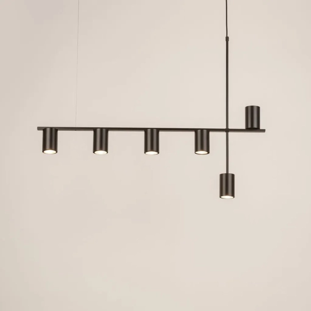 SIGMA LIGHTING 33695 VENDO Többágú Függesztett Lámpa Fekete G9 IP20