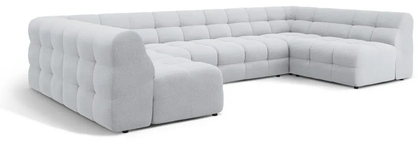 Világosszürke sarokkanapé (U alakú) Kendal – Micadoni