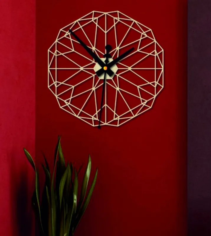 Geometrikus falióra rétegelt lemezből - CUDO