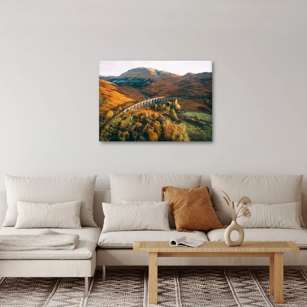 Híd képe a skót völgyben (70x50 cm)