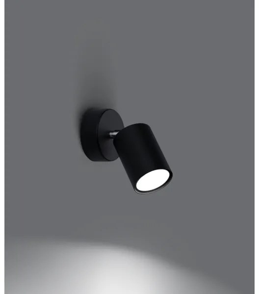 Sollux SL.1126 - Fali spotlámpa LEMMI 1xGU10/40W/230V fekete