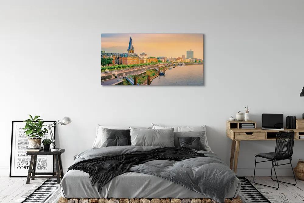 Canvas képek Németország Sunrise River 100x50 cm