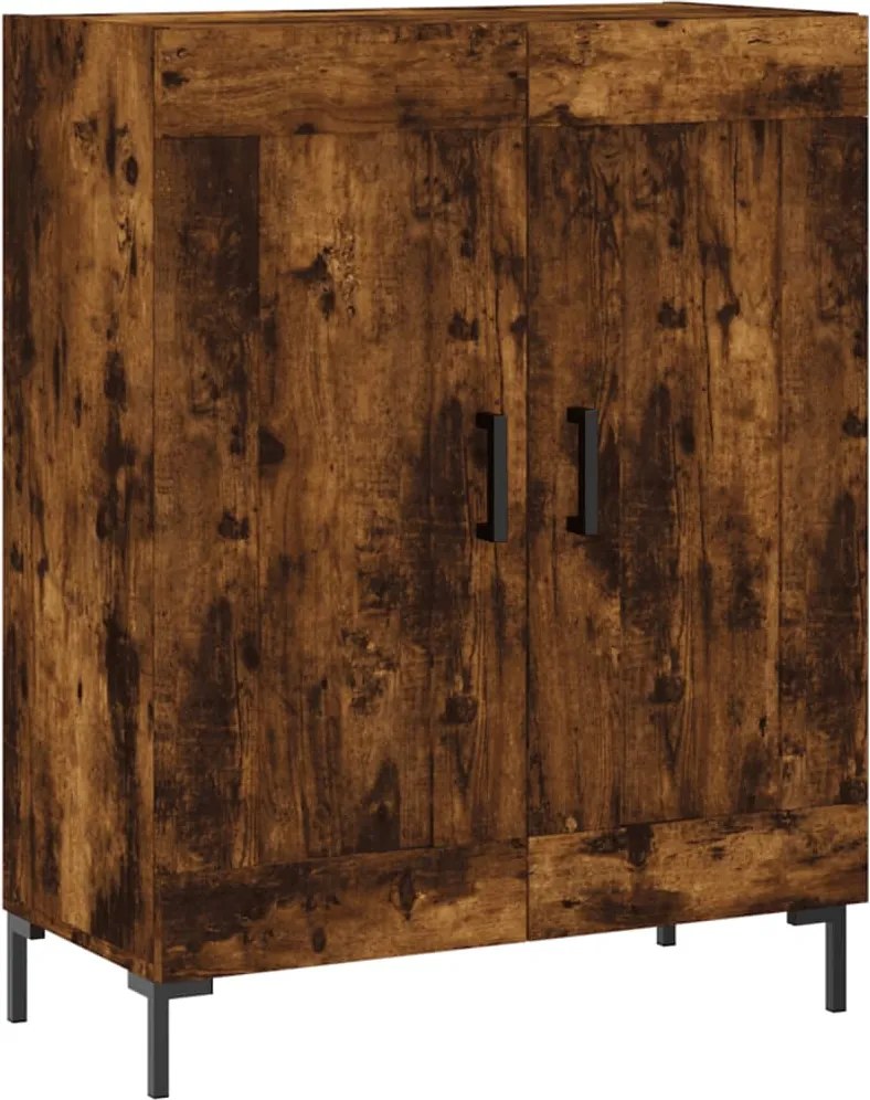vidaXL füstös tölgy színű szerelt fa tálalószekrény 69,5 x 34 x 90 cm