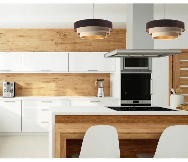 TRINITI lógó 1xE27/60W/230V barna/bézs/arany színben