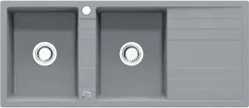 RIVA 2B 1D 1160x500 gránit mosogató TITÁN SZÜRKE GRANMASTER