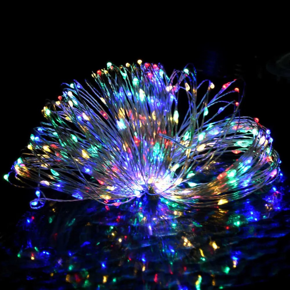 8 funkciós tündérfényfüzér 400 színes LED-del 40 m