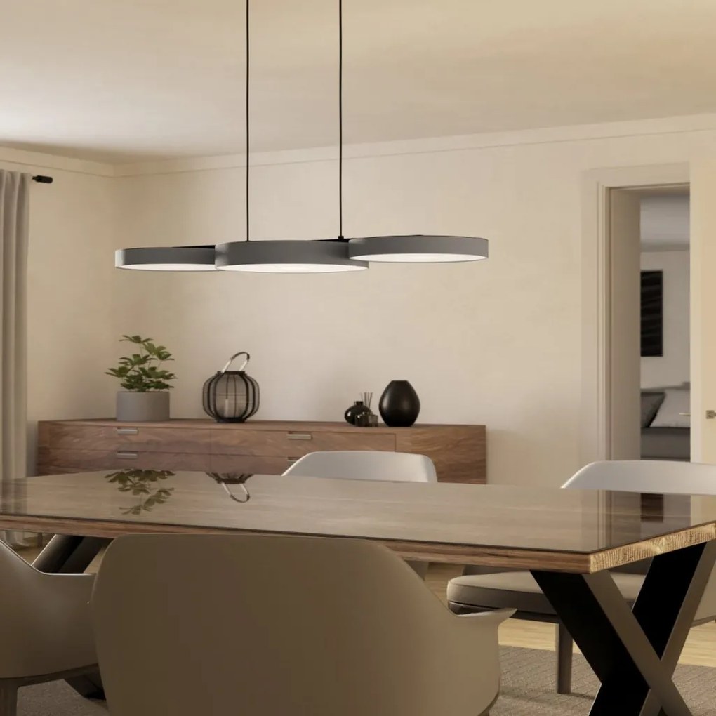 EGLO 900856 BARBANO Modern Led Függesztett Lámpa Fehér, Fekete, Szürke LED IP20