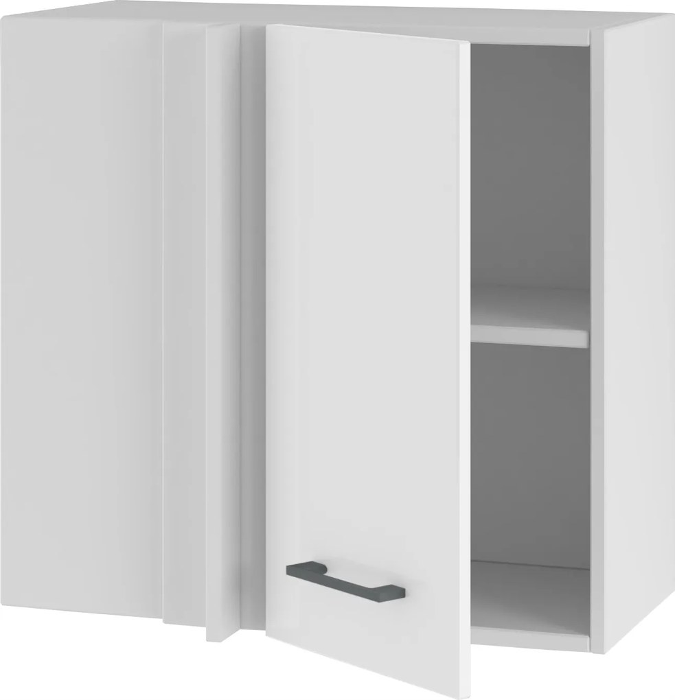 Konyhaszekrény Felső Sarok Fehér Akril Fényes Szett 60 CM