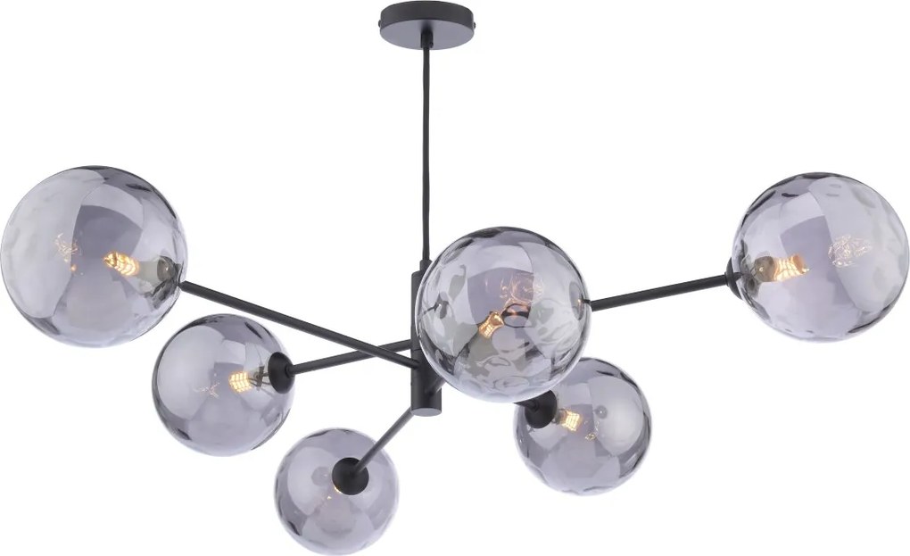 Dar Lighting modern függeszték vignette matt fekete darvig0622-10