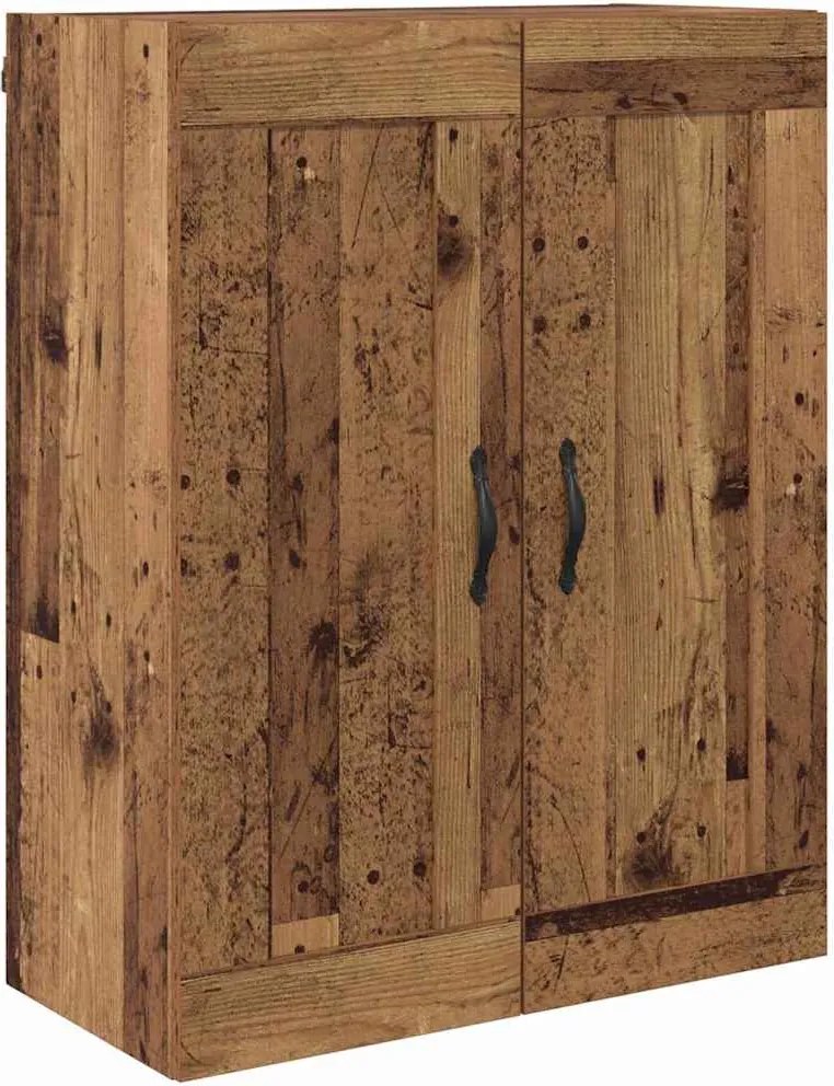 vidaXL Fali szekrény Öreg fa 69,5 x 34 x 90 cm Faanyag