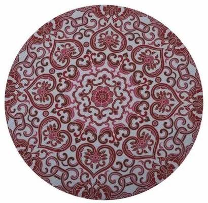 Asztalterítő Iva Mandala piros, 38 cm