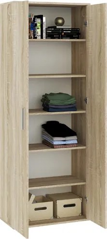 Kétajtós polcos szekrény Sonoma színben KLARA