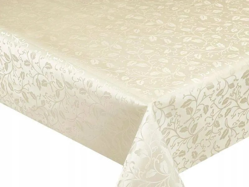 Cerata méteráru Abrosz Cerat Ecru Bézs Virágok 280x137 cm