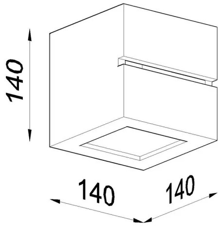 Fali lámpa LEO LINE 1xE27/60W/230V fehér