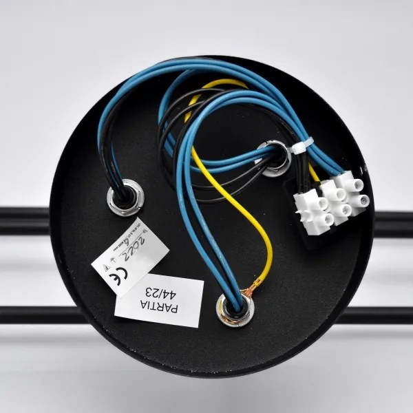 LED Felületre szerelhető csillár CAMBRIDGE 6xE27/8W/230V fekete