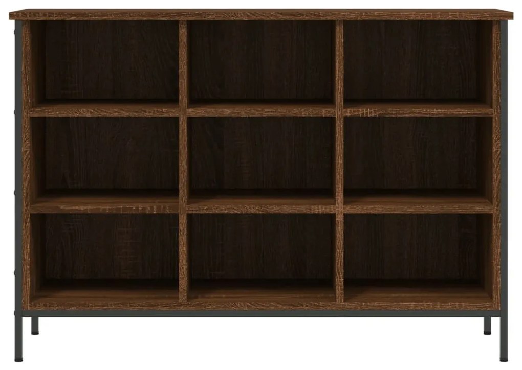 barna tölgyszínű szerelt fa cipősszekrény 100x35x70 cm