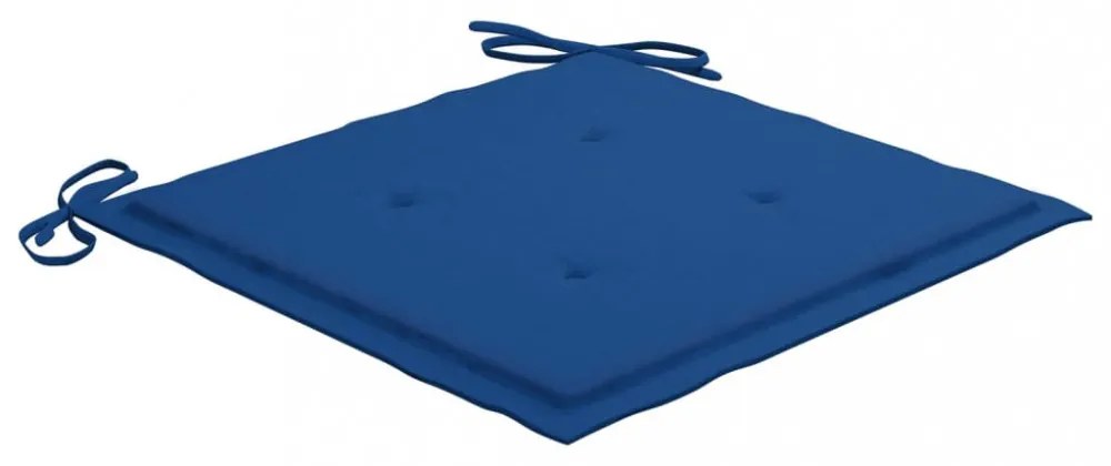 2 db királykék oxford szövet kerti székpárna 50x50x4 cm