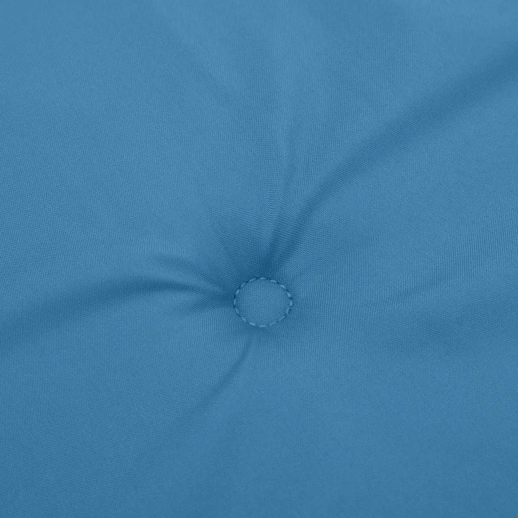 2 db melange kék szövet kerti padpárna 200 x 50 x 7 cm