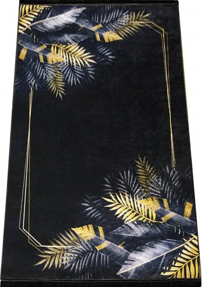 Fekete És Arany szőnyeg 01 160x220