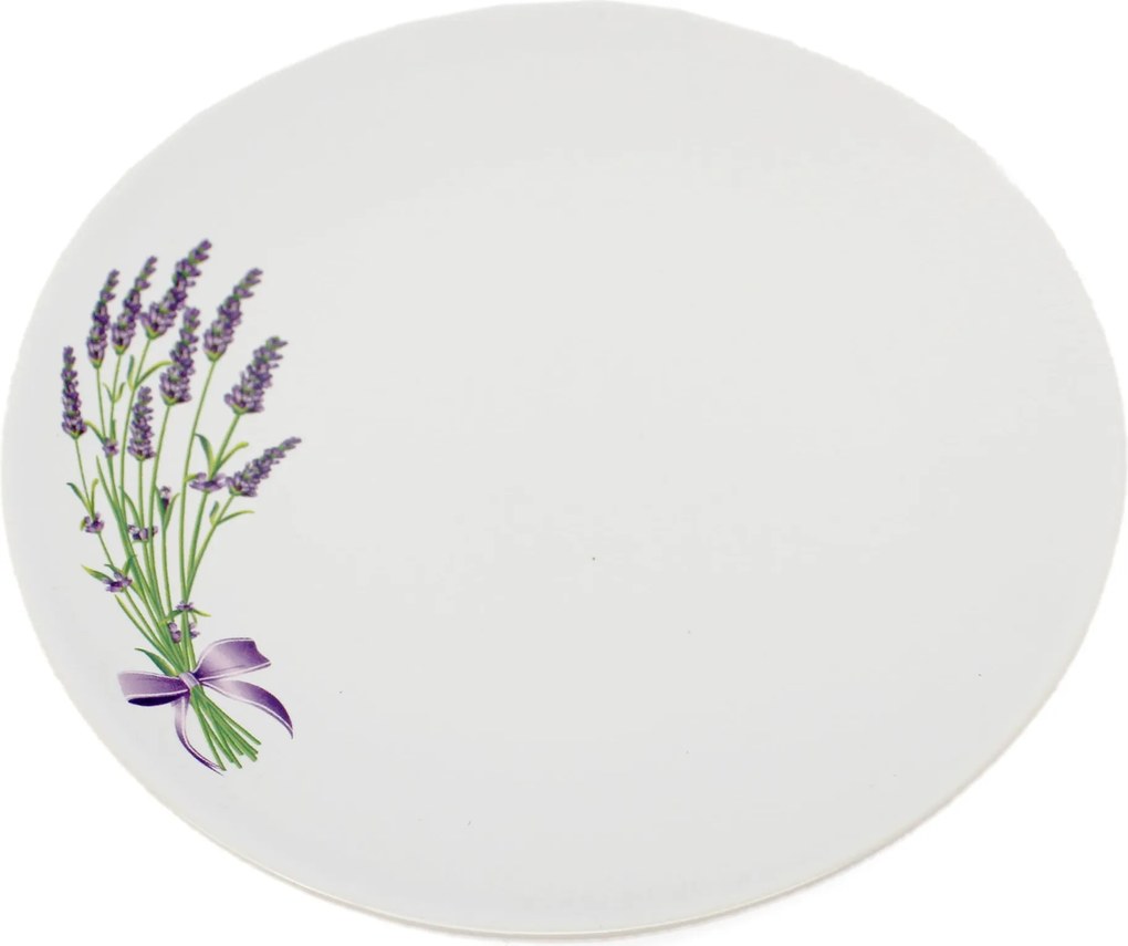 Levendula motívummal díszített reggeliző tányér Ø-19cm